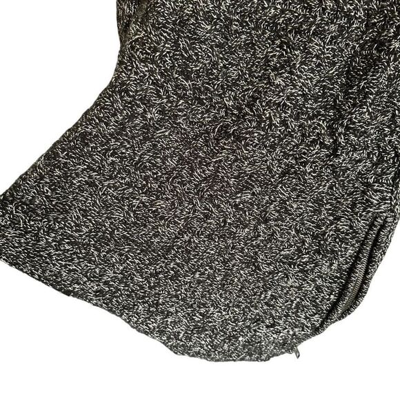 Athleta Northern Lights Chunky Knit Tunic Cashmere Wool Sweater Black Marl - Picture 9 of 10